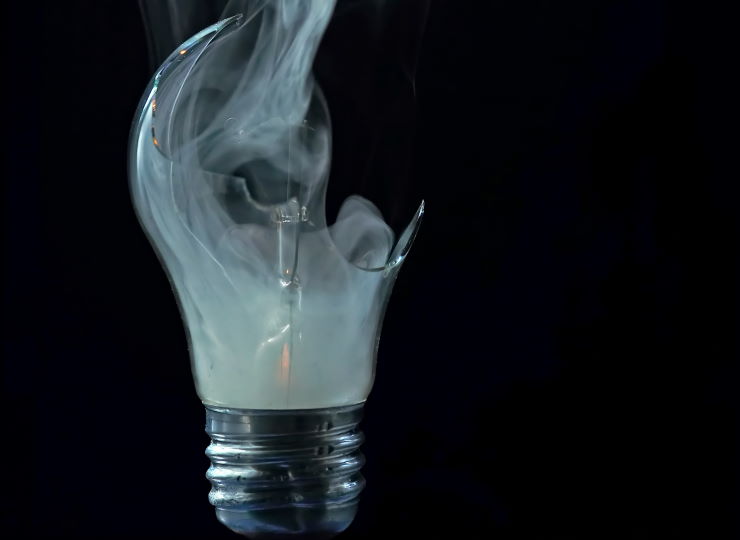 blown out bulb, 