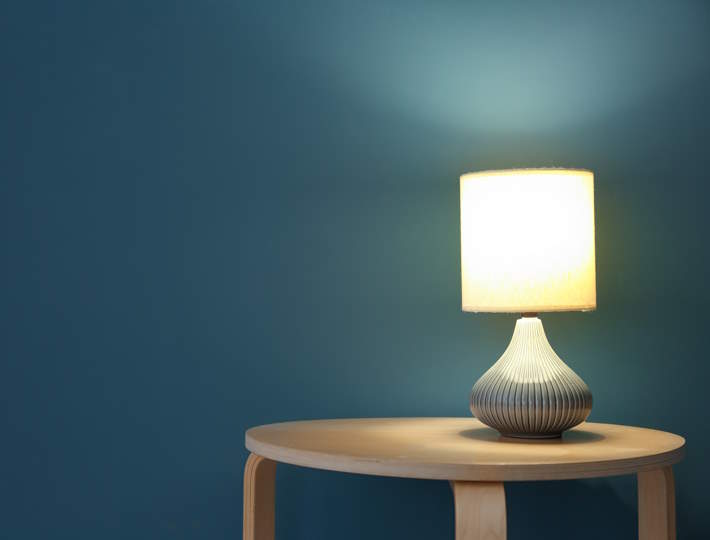 Why Are Lamps so Expensive, Elegant,Lamp,On,Table,Near,Color,Wall